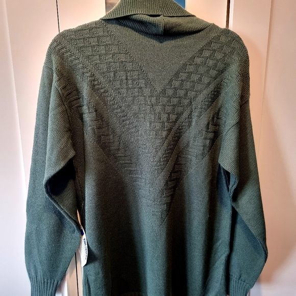 Vintage Linda Lundstrom Sage Green Oversized Sweater Brand New - Picture 2 of 9